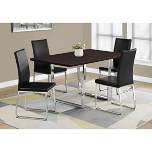 Monarch Specialties Dining Table, 59"L x 35.5"D x 30.25"H, Cappuccino