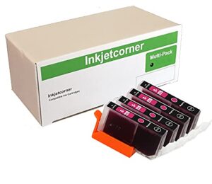inkjetcorner compatible ink cartridges replacement for cli-226 for use with ix6520 mg5120 mg5220 mg5320 mx882 mx892 (magenta, 4-pack)