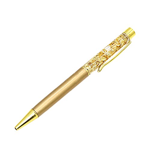 Personalized/Engraved Mechanical Ballpoint Pen,Golden 24K Gold Foil Ball Pen With gift box, Fast Engraving