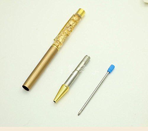 Personalized/Engraved Mechanical Ballpoint Pen,Golden 24K Gold Foil Ball Pen With gift box, Fast Engraving