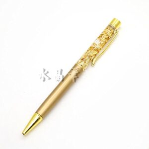 Personalized/Engraved Mechanical Ballpoint Pen,Golden 24K Gold Foil Ball Pen With gift box, Fast Engraving