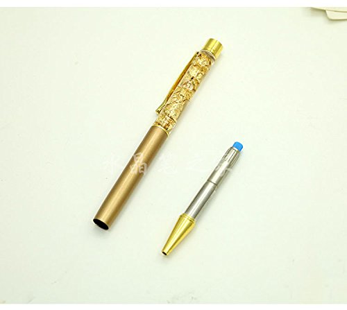 Personalized/Engraved Mechanical Ballpoint Pen,Golden 24K Gold Foil Ball Pen With gift box, Fast Engraving