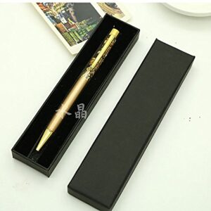 Personalized/Engraved Mechanical Ballpoint Pen,Golden 24K Gold Foil Ball Pen With gift box, Fast Engraving