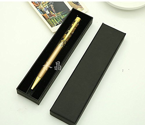 Personalized/Engraved Mechanical Ballpoint Pen,Golden 24K Gold Foil Ball Pen With gift box, Fast Engraving