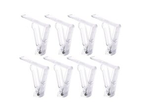 20pcs clear plastic tablecloth clips spring loaded tablecover table cloth clip clamp holder for home party picnic