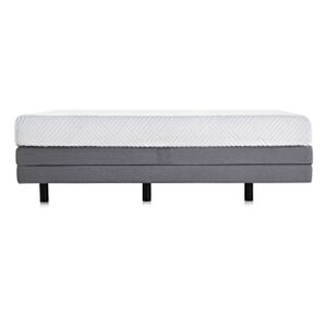 WELLSVILLE Luxury Temperature Control Gel Memory Foam Mattress - CertiPUR-US Certified Twin Grey/White