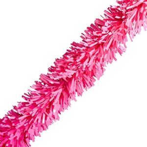 tcdesignerproducts pink vinyl twist garland - 4" x 25' roll