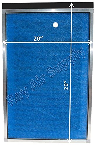 RAYAIR SUPPLY 20x20 StratosAire Air Cleaner Replacement Filter Pads 20x20 Refills (3 Pack) Blue