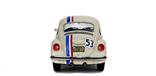 Solido 421184040 1:18 VW Käfer 1973 Volkswagen Beetle 1303 Racer 53" Die-Cast Model, Beige, Scale