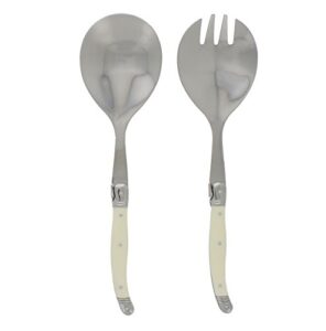 french home lg038 2 piece salad servers, faux ivory