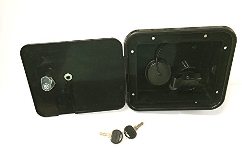 Valterra Black Gravity/City Water Hatch Fill Dish Lock Keys RV Trailer