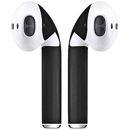 AirPod Skins Protective Wraps - Stylish AirPods Vinyl Sleeves Covers for Protection & Customization - Compatible with Apple Air Pods 1 and 2 - Matte Black Airpod Accessories