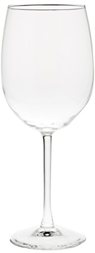 Amazon Basics All-Purpose Wine Glasses, 19-Ounce, Set of 4, Clear