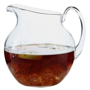 lily's home shatterproof plastic pitcher, the large capacity makes it excellent for parties, both indoor and outdoor, clear (100 ounces)
