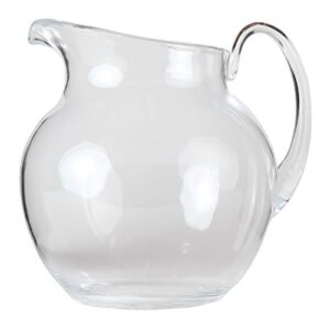 Lily's Home Shatterproof Plastic Pitcher, the Large Capacity Makes it Excellent for Parties, Both Indoor and Outdoor, Clear (100 Ounces)
