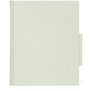 10 Letter Size Gray Green Classification Folders - 1 Divider 2 Inch Tyvek Expansions - Durable 2 Prongs Designed to Organize Standard Medical Files, Office Reports - Letter Size, Green, 10 Pack