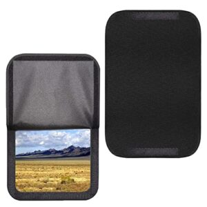 ataqus rv door window shade cover, camper sunshade privacy screen window cover, 16 x 24.75 inches，travel trailer motorhome sun shade accessories,black…