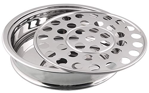 Communion Ware 3 Holy Wine Serving Trays with A Cover - Stainless Steel (Mirror/Silver) Premium Communion Trays for Churches Communion Supplies Church Communion Ware Sets