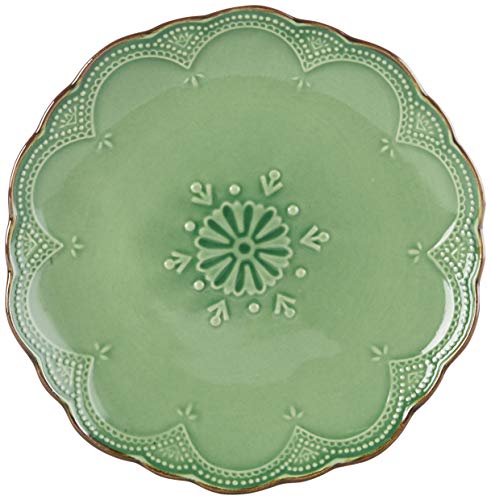 Pfaltzgraff French Lace Dinnerware Set, 16 Piece, Green