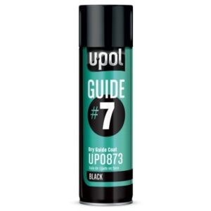 u-pol 0873 guide 7 dry guide coat, black, 450 ml aerosol