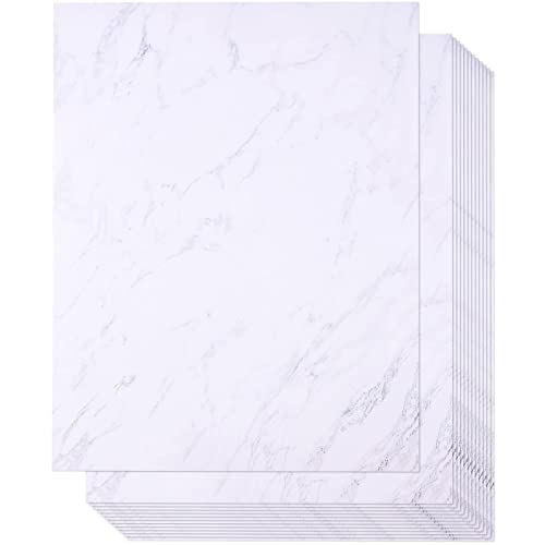 Juvale Marble Stationery Paper, Letter Size (8.5 x 11 in, 96 Sheets)