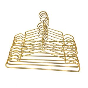 koobay 16.5" gold metal wire coat clothes hangers, 30pcs, standard suit hangers, garment closet organizer storage