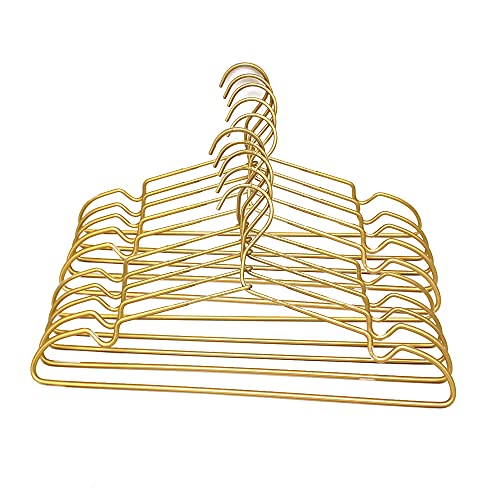 Koobay 16.5" Gold Metal Wire Coat Clothes Hangers, 30PCS, Standard Suit Hangers, Garment Closet Organizer Storage