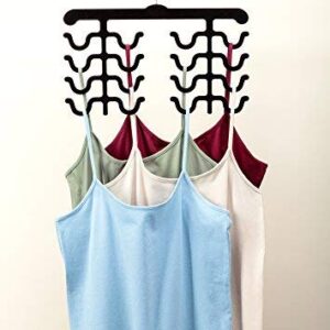 The Paragon Cami Hanger - Non-Slip Closet Organizer for Tank Tops, Sports Bras, Bathing Suits, Belts, Accessories; Keep Essentials Wrinkle-Free and Organized