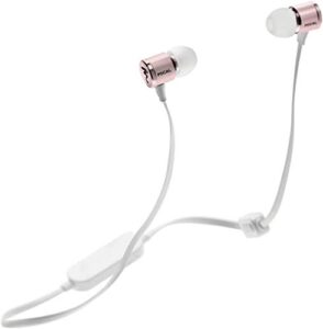 focal spark wireless in-ear headphones with 3-button remote and microphone (silver)