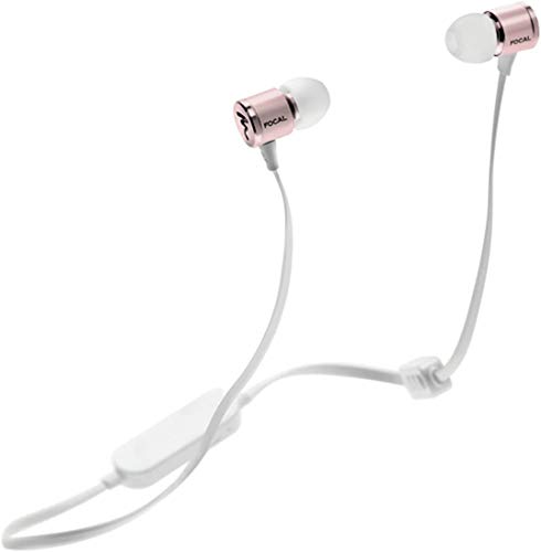 Focal Spark Wireless In-Ear Headphones with 3-Button Remote and Microphone (Silver)