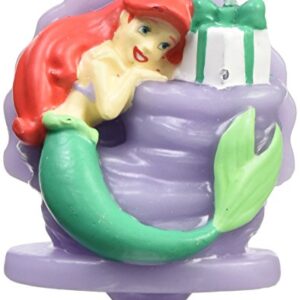 Wilton Disney Princess Little Mermaid Ariel Birthday Candle, One size, Assorted