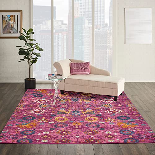 Nourison Passion Silver 1'10" x 2'10" Area -Rug, Boho, Moroccan, Bed Room, Living Room, Dining Room, Kitchen, Easy -Cleaning, Non Shedding, (2' x 3')