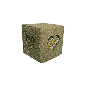 rosewood naturals ‘i love hay’ forage cube, treat & toy for small animals, large