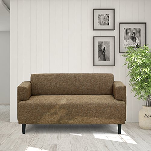 Furinno Simply Home Modern Fabric Sofa Bed, Brown