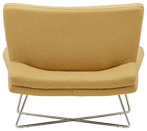 Amazon Brand – Rivet Farr Lotus Accent Chair, 39.8"W, Canary