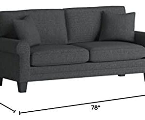 Serta Copenhagen, 78" Sofa, Gray