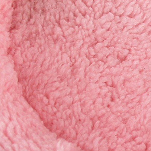 HongGun® Hamster nest, Hamster Bed Mat Circular Shaped Warm Soft Comfortable Washable PP+Velvet for Mice, Guinea Pigs and Other Small Animals (L, Pink)