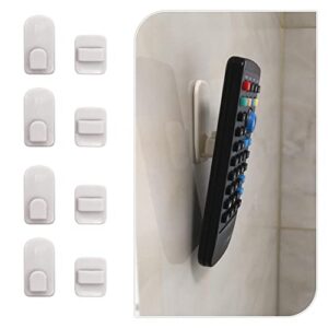 excelity set of 4 remote controller plastic wall hook holder with self adhesive