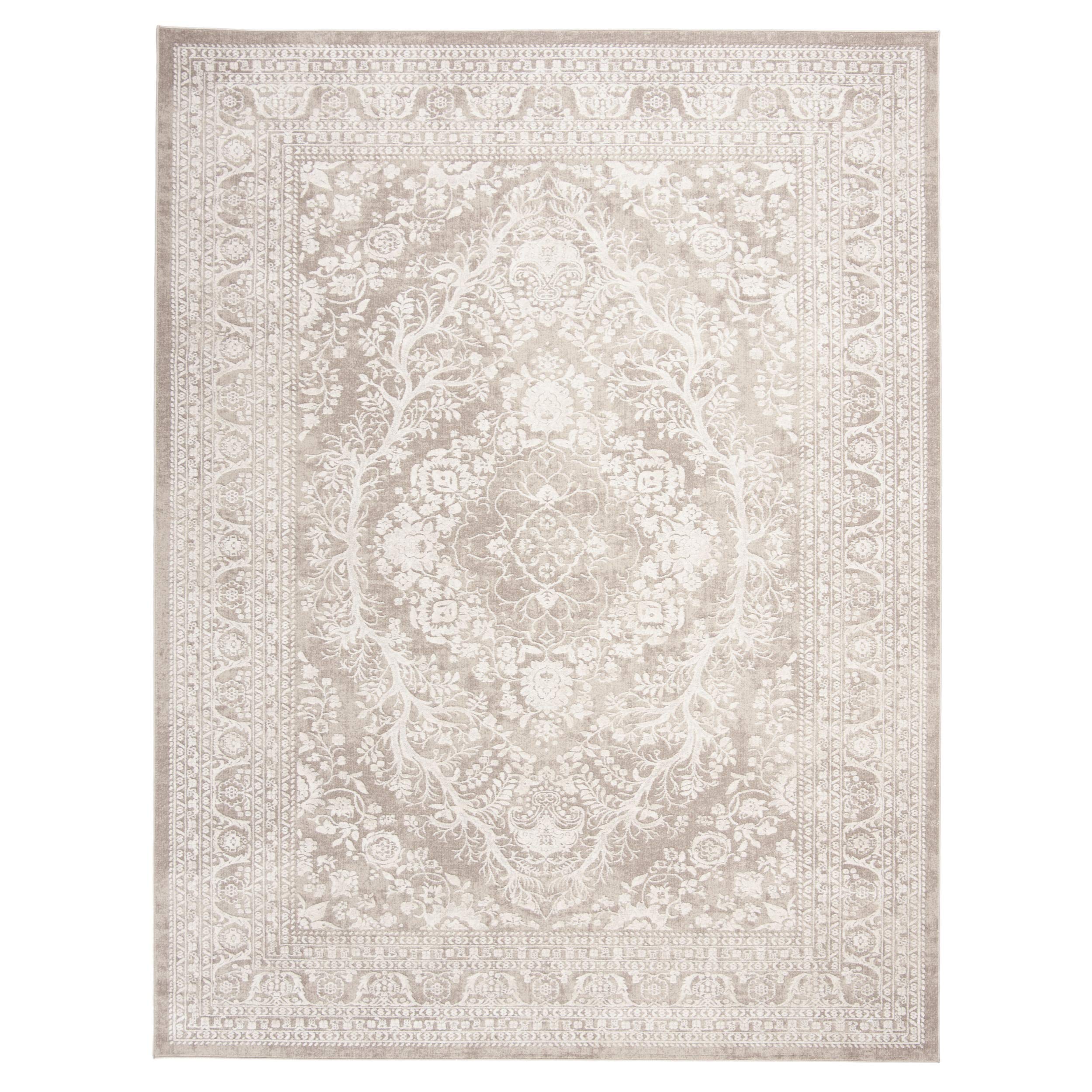 SAFAVIEH Reflection Collection Area Rug - 6' x 9', Beige & Cream, Boho Tribal Distressed Design, Non-Shedding & Easy Care, Ideal for High Traffic Areas in Living Room, Bedroom (RFT668A)