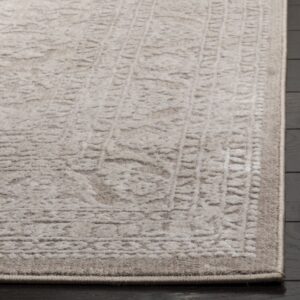 SAFAVIEH Reflection Collection Area Rug - 6' x 9', Beige & Cream, Boho Tribal Distressed Design, Non-Shedding & Easy Care, Ideal for High Traffic Areas in Living Room, Bedroom (RFT668A)