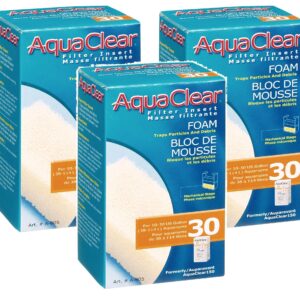 AquaClear (3 Pack) 30 Foam Filter Inserts