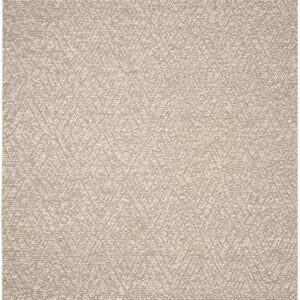 SAFAVIEH Natura Collection Area Rug - 9' x 12', Beige, Handmade Wool, Ideal for High Traffic Areas in Living Room, Bedroom (NAT623B)