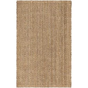 SAFAVIEH Natural Fiber Collection Accent Rug - 3' x 5', Natural & Brown, Handmade Boho Farmhouse Fringe Jute, Ideal for High Traffic Areas in Entryway, Living Room, Bedroom (NF183A)