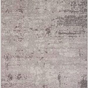 SAFAVIEH Adirondack Collection Area Rug - 5'1" x 7'6", Light Grey & Purple, Modern Abstract Design, Non-Shedding & Easy Care, Ideal for High Traffic Areas in Living Room, Bedroom (ADR130M)