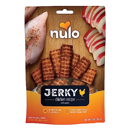 Nulo Freestyle Premium Jerky Strips Dog Treats, Grain-Free High Protein Jerky Strips made with BC30 Probiotic to Support Digestive & Immune Health