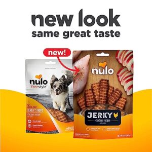 Nulo Freestyle Premium Jerky Strips Dog Treats, Grain-Free High Protein Jerky Strips made with BC30 Probiotic to Support Digestive & Immune Health