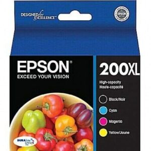 epson t200xl-xcs high yield cyan44; yellow & magenta ink cartridge44; black - extra large