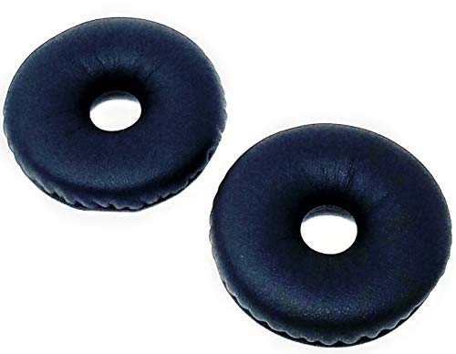 Compete Audio - Replacement TLX80 Ear Pads - for Telex Airman 850 Aviation Pilot Headset - Comfortable Leatherette Gel Ear Cushions/Ear Seals - 60mm Diameter - 1 Pair