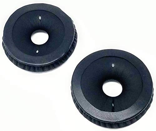 Compete Audio - Replacement TLX80 Ear Pads - for Telex Airman 850 Aviation Pilot Headset - Comfortable Leatherette Gel Ear Cushions/Ear Seals - 60mm Diameter - 1 Pair