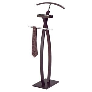 k and b furniture co inc curved walnut valet stand